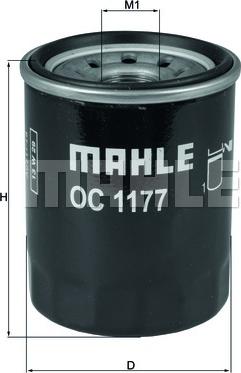 MAHLE OC 1177 - Yağ filtri furqanavto.az