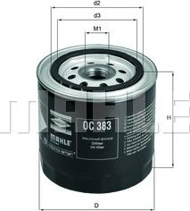MAHLE OC 383 - Yağ filtri furqanavto.az