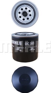 MAHLE OC 383 - Yağ filtri furqanavto.az