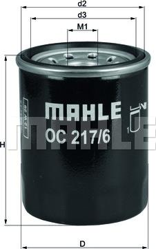 MAHLE OC 217/6 - Yağ filtri furqanavto.az