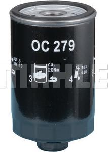 MAHLE OC 279 - Yağ filtri furqanavto.az