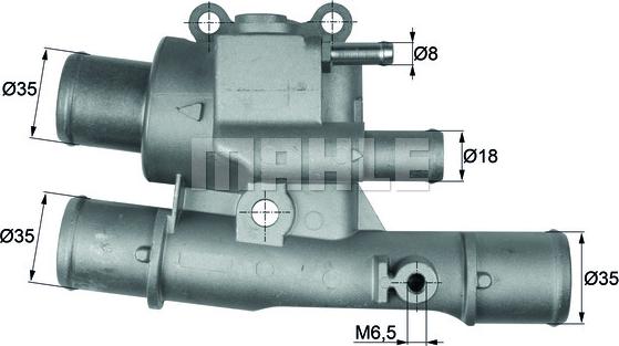 MAHLE TI 123 88 - Termostat, soyuducu furqanavto.az