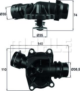 MAHLE TI 233 88 - Termostat, soyuducu furqanavto.az