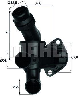 MAHLE TI 7 87 - Termostat, soyuducu furqanavto.az