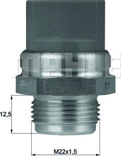 MAHLE TSW 9D - Temperatur açarı, radiator/kondisioner ventilyatoru furqanavto.az