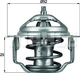 MAHLE TX 64 82 - Termostat, soyuducu furqanavto.az