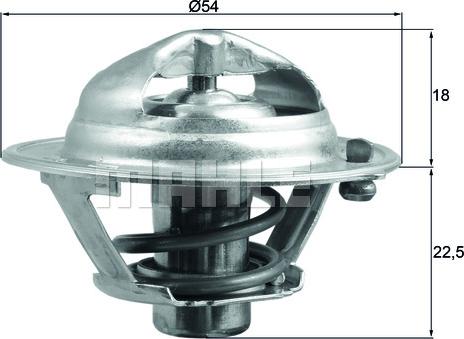 MAHLE TX 166 85D - Termostat, soyuducu www.furqanavto.az