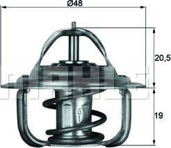 MAHLE TX 1 83D - Termostat, soyuducu www.furqanavto.az