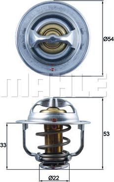 MAHLE TX 179 89D - Termostat, soyuducu furqanavto.az