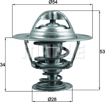 MAHLE TX 203 88D - Termostat, soyuducu furqanavto.az