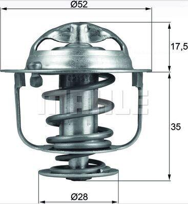 MAHLE TX 288 82D - Termostat, soyuducu furqanavto.az