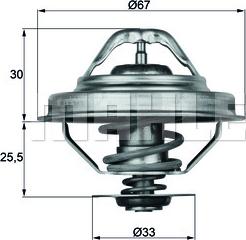 MAHLE TX 28 88D - Termostat, soyuducu www.furqanavto.az