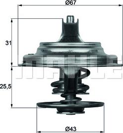 MAHLE TX 23 83D - Termostat, soyuducu www.furqanavto.az