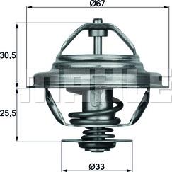 MAHLE TX2780D - Termostat, soyuducu furqanavto.az