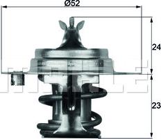 MAHLE TX 7 88D - Termostat, soyuducu furqanavto.az