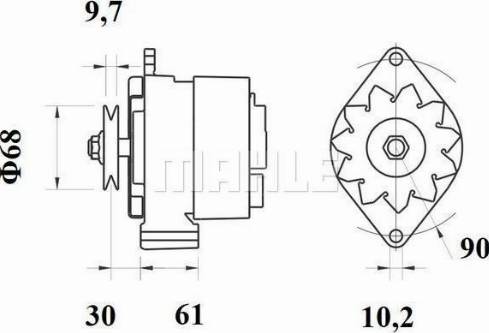 MAHLE 11201560 - Alternator furqanavto.az