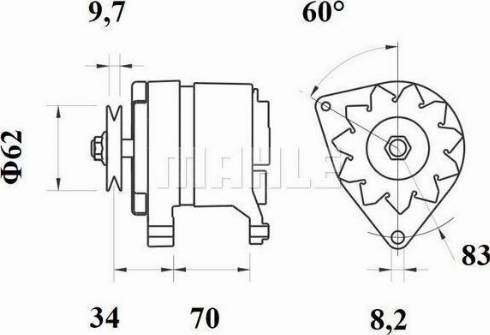 MAHLE 11201067 - Alternator furqanavto.az