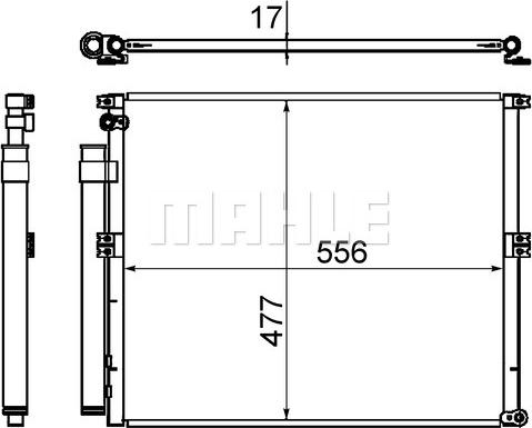 MAHLE AC 648 000S - Kondenser, kondisioner furqanavto.az