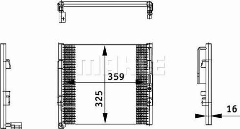 MAHLE AC 164 000S - Kondenser, kondisioner furqanavto.az