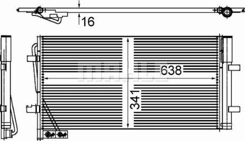 MAHLE AC 850 000S - Kondenser, kondisioner furqanavto.az