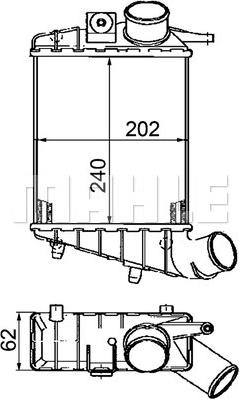 MAHLE CI 195 000P - Intercooler, şarj cihazı furqanavto.az