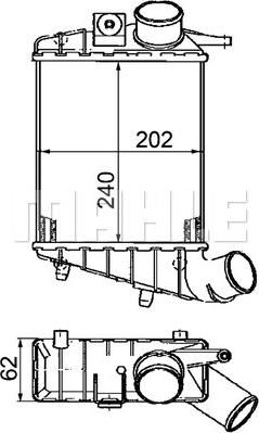 MAHLE CI 195 000P - Intercooler, şarj cihazı furqanavto.az