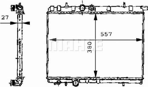 MAHLE CR 500 000P - Radiator, mühərrikin soyudulması furqanavto.az