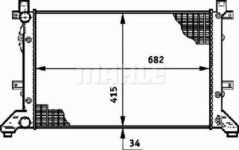 MAHLE CR 606 000P - Radiator, mühərrikin soyudulması furqanavto.az