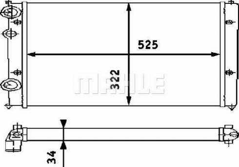 MAHLE CR 365 000P - Radiator, mühərrikin soyudulması furqanavto.az