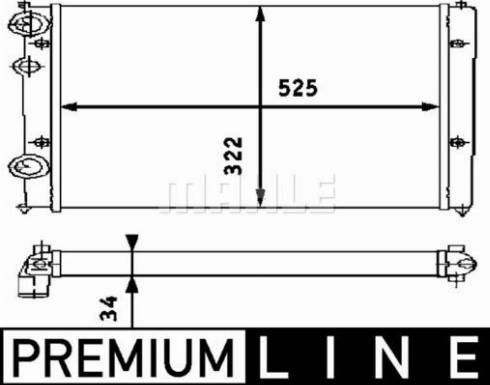 MAHLE CR 365 000P - Radiator, mühərrikin soyudulması furqanavto.az