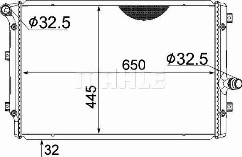 MAHLE CR 2327 000S - Radiator, mühərrikin soyudulması furqanavto.az