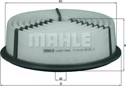 MAHLE LX 837 - Hava filtri furqanavto.az