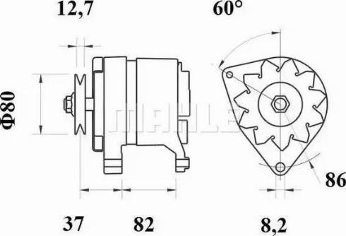 MAHLE MG 159 - Alternator furqanavto.az