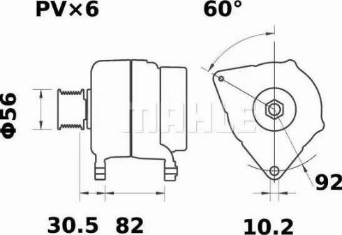 MAHLE MG 34 - Alternator furqanavto.az