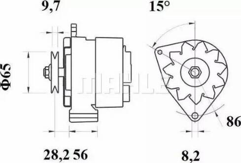 MAHLE MG 218 - Alternator furqanavto.az