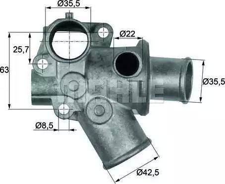 MAHLE TI 70 80D - Termostat, soyuducu furqanavto.az