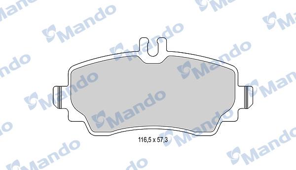 Mando MBF015991 - Əyləc altlığı dəsti, əyləc diski furqanavto.az