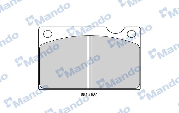 Mando MBF015901 - Əyləc altlığı dəsti, əyləc diski furqanavto.az