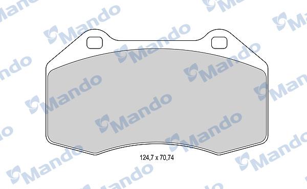 Mando MBF015987 - Əyləc altlığı dəsti, əyləc diski furqanavto.az