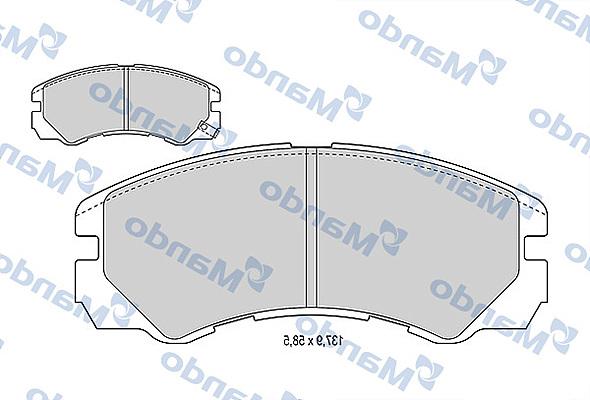 Mando MBF015556 - Əyləc altlığı dəsti, əyləc diski furqanavto.az