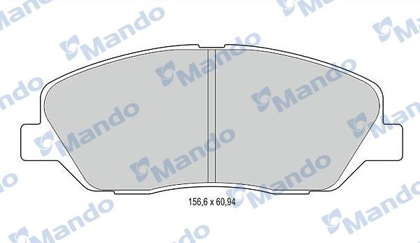 Mando MBF015551 - Əyləc altlığı dəsti, əyləc diski furqanavto.az