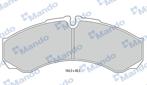 Mando MBF015560 - Əyləc altlığı dəsti, əyləc diski furqanavto.az