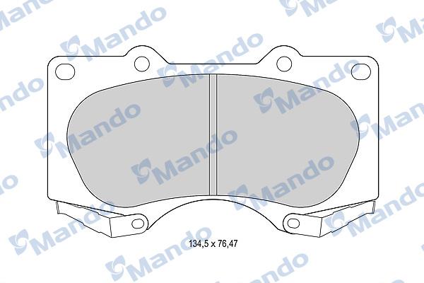 Mando MBF015614 - Əyləc altlığı dəsti, əyləc diski furqanavto.az