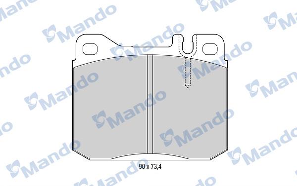 Mando MBF015056 - Əyləc altlığı dəsti, əyləc diski furqanavto.az