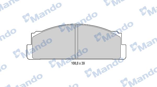 Mando MBF015053 - Əyləc altlığı dəsti, əyləc diski furqanavto.az