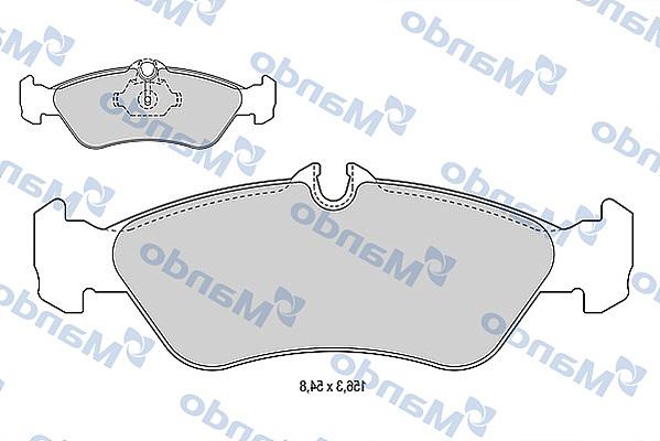 Mando MBF015013 - Əyləc altlığı dəsti, əyləc diski furqanavto.az