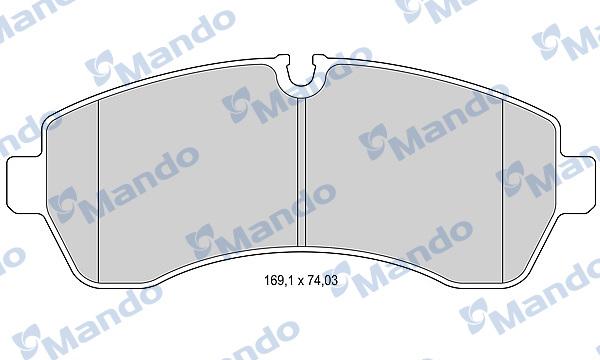 Mando MBF015031 - Əyləc altlığı dəsti, əyləc diski furqanavto.az