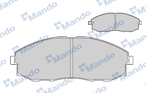 Mando MBF015020 - Əyləc altlığı dəsti, əyləc diski furqanavto.az