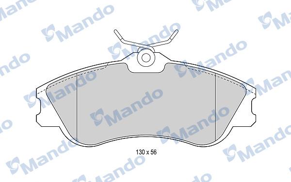 Mando MBF015188 - Əyləc altlığı dəsti, əyləc diski furqanavto.az