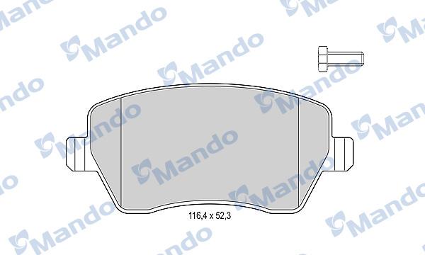 Mando MBF015179 - Əyləc altlığı dəsti, əyləc diski furqanavto.az